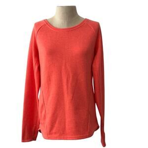 The North Face Orange Coral “Slacker” Pullover Sweatshirt — Women’s Size S